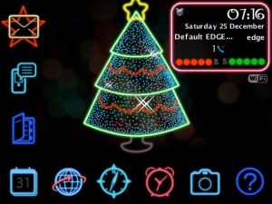 Neon Christmas for BB os5.0 themes