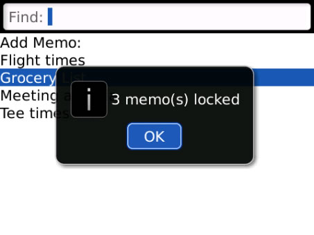 <b>MemoLock apps for blackberry</b>