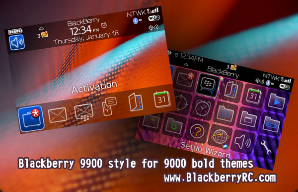 Blackberry 9900 style for 9000 bold themes os4.6