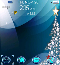 Christmas Star for blackberry 81xx themes