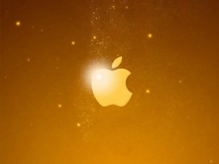Golden Apple Logo blackberry wallpaper