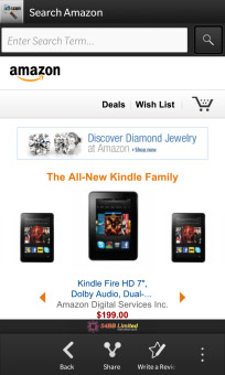 <b>Search for Amazon for BlackBerry 10 updated‏</b>
