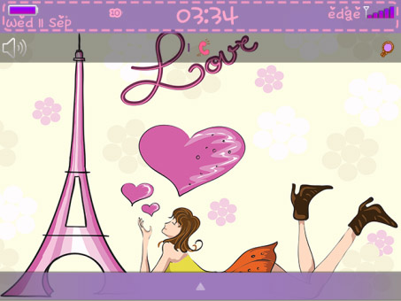 <b>Love in Paris Theme with Purple color</b>