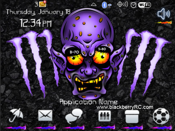 <b>Monster in purple color 99xx bold theme</b>