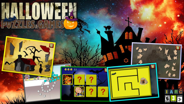 <b>Kids Halloween Puzzles and Logic Games</b>