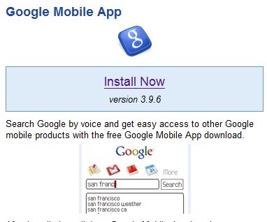 <b>Google Mobile App v3.9.6</b>
