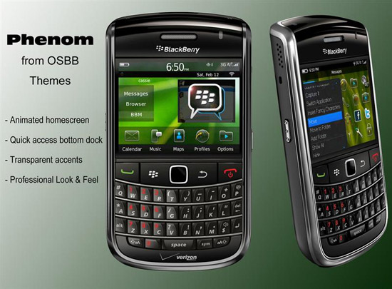 free blackberry 9780 themes. free Phenom for lackberry