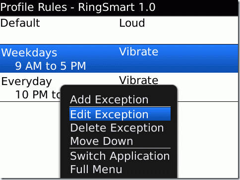 RingSmart apps for blackberry storm