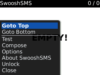 SwooshSMS apps for blackberry