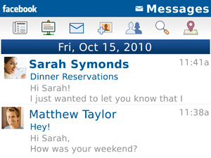 Facebook v2.0.0.37 For Blackberry applications
