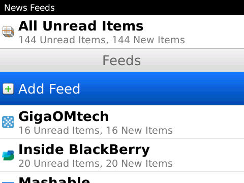 <b>BlackBerry News Feeds v1.0.0</b>