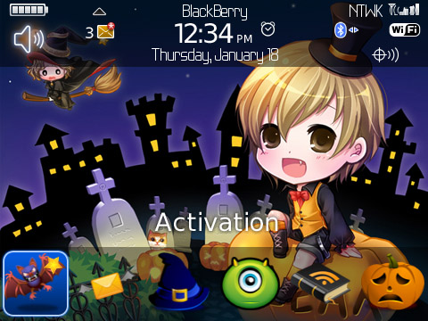 <b>Halloween day for blackberry 89xx themes</b>