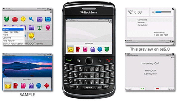 Free blackberry Candy Color Themes