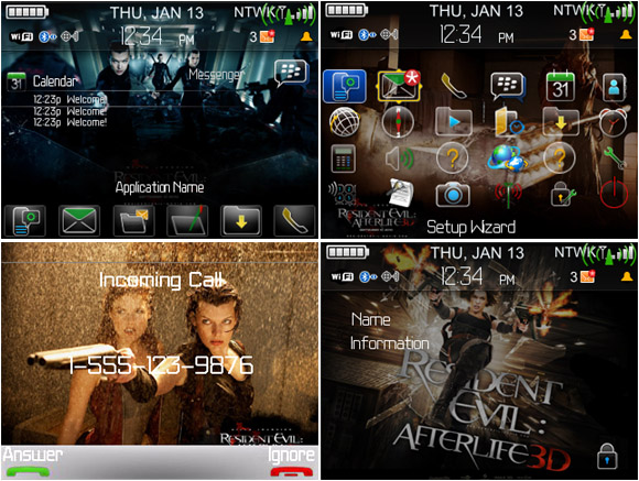 Resident Evil: Afterlife themes for 83xx,88xx