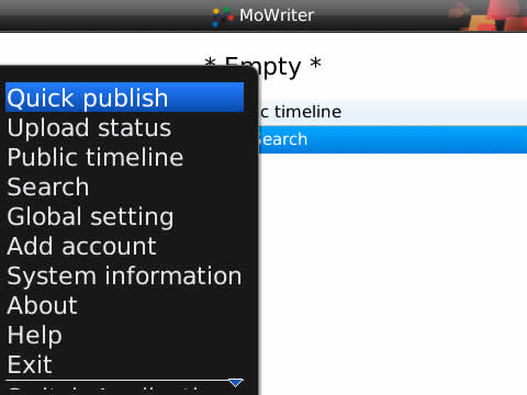 MoWriter v1.4.0 for Blbackberry apps os4.x