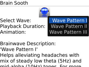 <b>Brain Sooth v1.7 apps for blackberry</b>