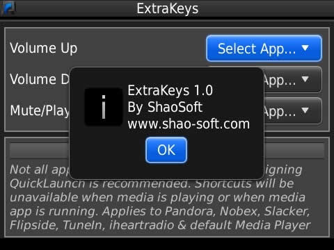 ExtraKeys 1.0.4 (free trial) for blackberry apps