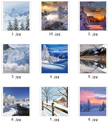 <b>Ice and Snow for 360x400 wallpapers pack</b>