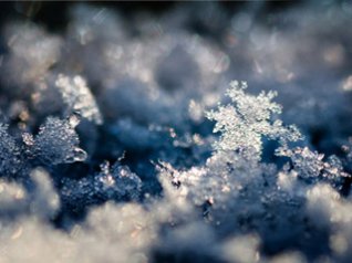 snow crystal landscape