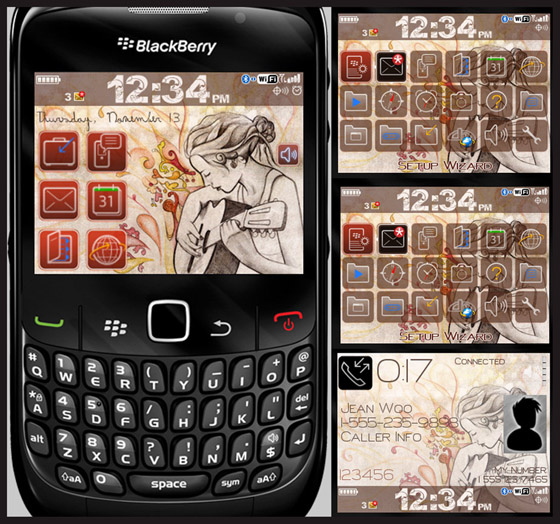 evolve blackberry 85xx themes