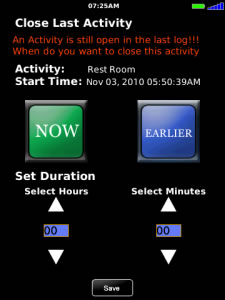 ActivityLog 95xx Storm Series apps