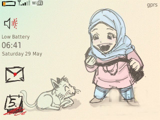 Graffiti theme for bb 8520