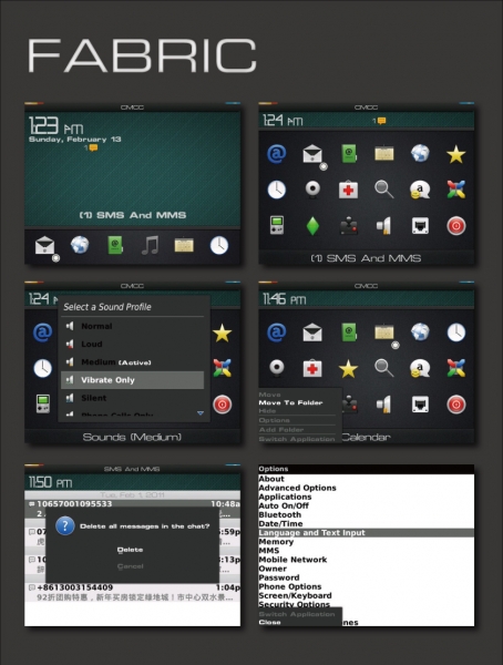 FABRIC for blackberry bold 9000 themes