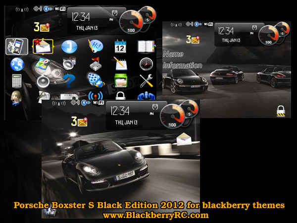 Porsche for blckberry 8300 themes