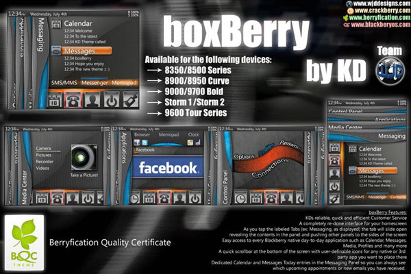 boxBerry for 9700/9650/8950 themes
