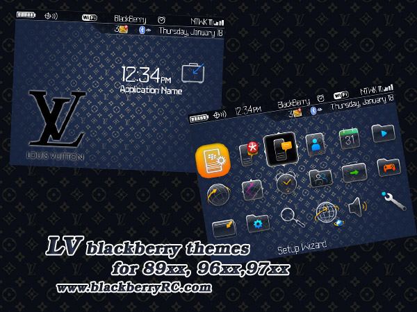 LV | Louis Vuitton for blackberry os4.6.1 themes