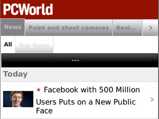 PCWorld for blackberry apps