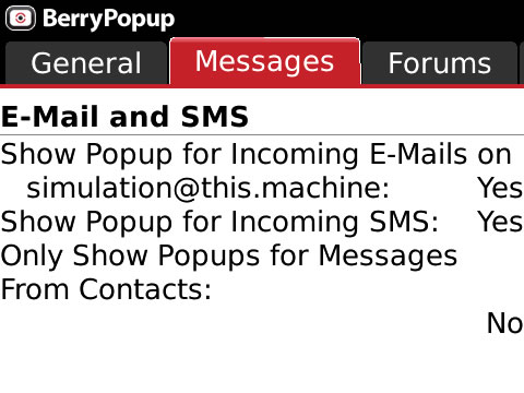 BerryPopup apps for blackberry