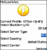 NetworkAcc for blackberry apps