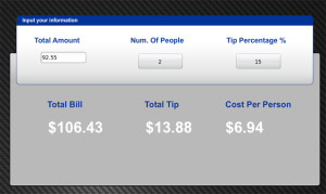 Easy Tip Calculator v1.2.1 apps for playbook