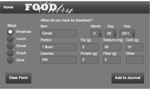 <b>Food Journal v1.0.3</b>