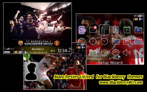 Manchester United themes for bb 89,96,9700