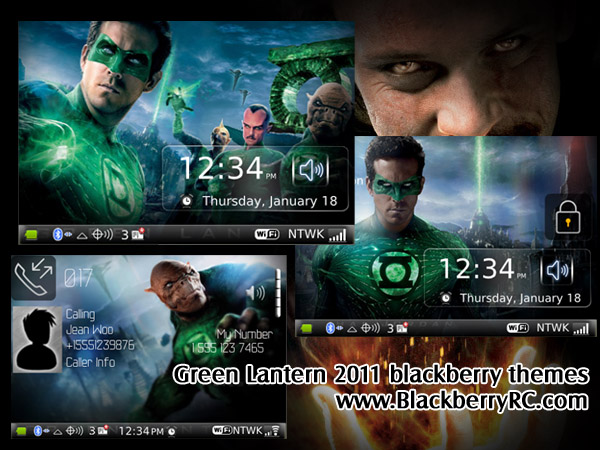 <b>Green Lantern themes for blackberry 9000 model</b>