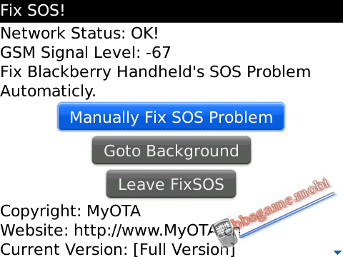 FixSOS apps for blackberry