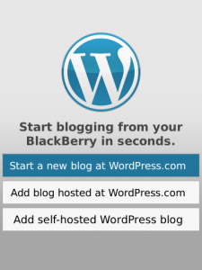 <b>WordPress v1.5 for blackberry apps</b>