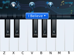 Handy Piano v1.0 for blackberry 9780 apps