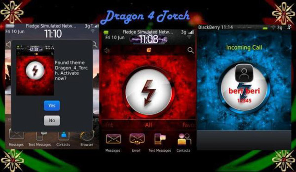 Dragon 4 for blackberry 9800 torch Themes