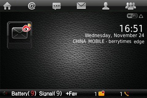 Weibo Time for BB 89xx,96xx,9700 themes