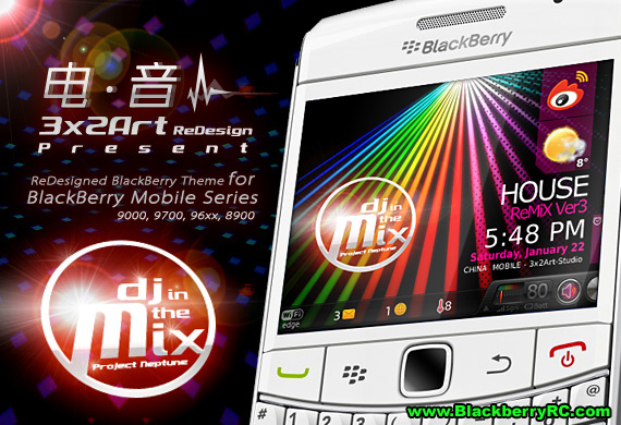 DJMix themes for blackberry 89xx,96xx,9700 os5.0