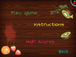 Ninja Fruit Bash for blackberry 9650,9700,9780 ga