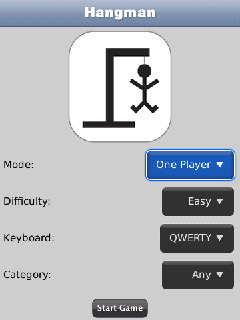 Hangman for blackberry 9500 games