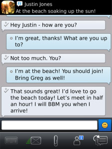 BlackBerry Messenger v6.0.0.125 for os6.0 apps