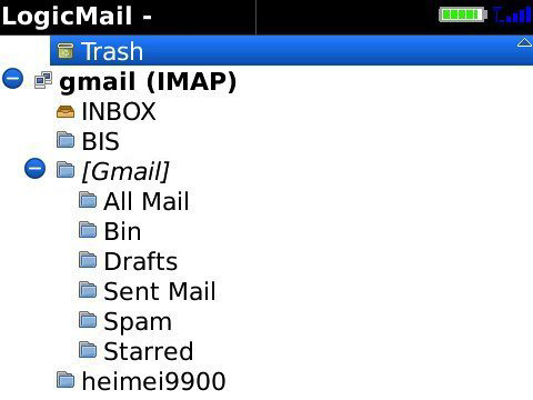 LogicMail v2.0.0.288 for BlackBerry os5.0 apps