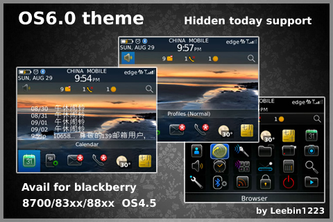 OS6.0 style hidden today themes for 83xx,88xx os4.5 themes