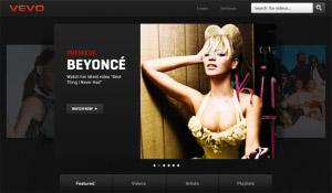 VEVO v2.0.0 for blackberry playbook applications