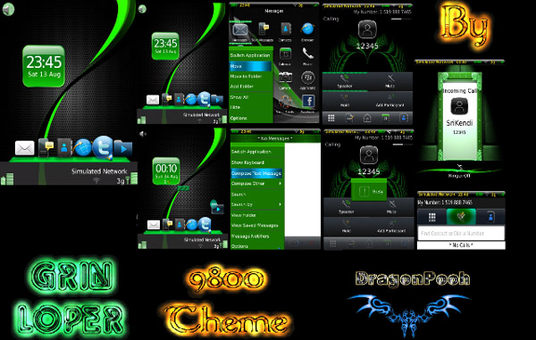 GrinLoper a.k.a GreenLover - blackberry torch free themes